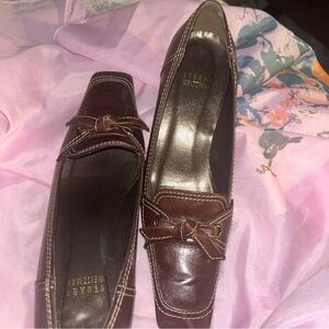 Stuart Weitzman Chocolate Brown Loafers